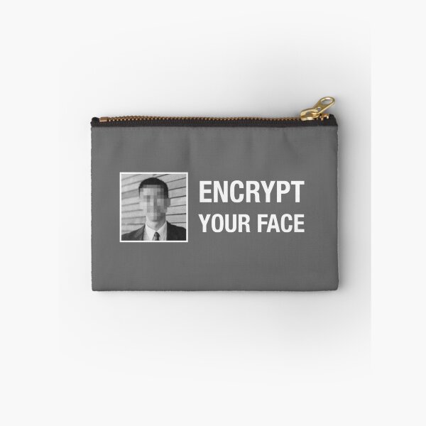 Item preview, Encrypt Your Face - Grey / Gray designed and sold by MOREDANKMEMES.