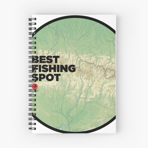 Item preview, Best Fishing Point Map designed and sold by PopPosters.
