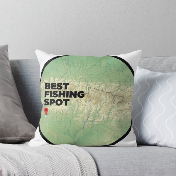 Item preview, Best Fishing Point Map designed and sold by PopPosters.
