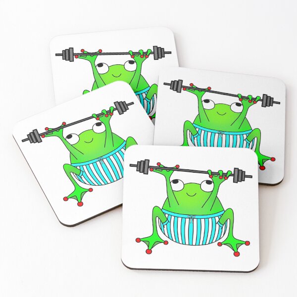 Item preview, Weight lifting frog designed and sold by SnailAndCo.