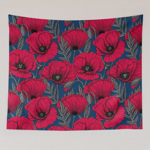 Item preview, Night poppy garden designed and sold by Katerina Mitkova Kirilova.