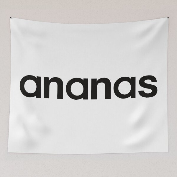 Item preview, Ananas text in black designed and sold by knappidesign.