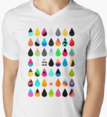 Colorful Rain V-Neck T-Shirt