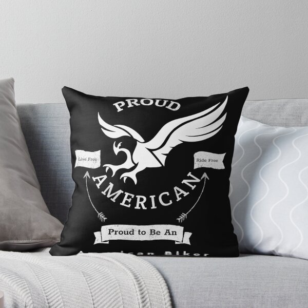 Item preview, Proud American Proud American Biker White Text designed and sold by TWMBDesigns.