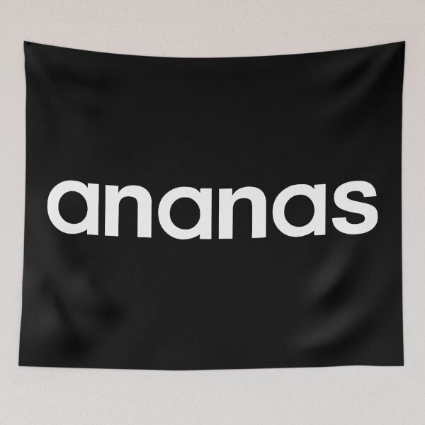 Item preview, Ananas text in white designed and sold by knappidesign.