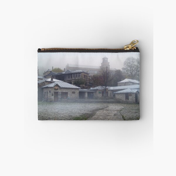 Item preview, Traditional Greek village in fog - "Nymphaion"  designed and sold by Art By M.