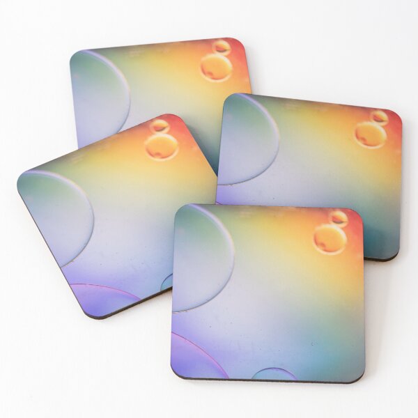 Item preview, Multicolored abstract background picture made with oil, water and soap designed and sold by anytka.
