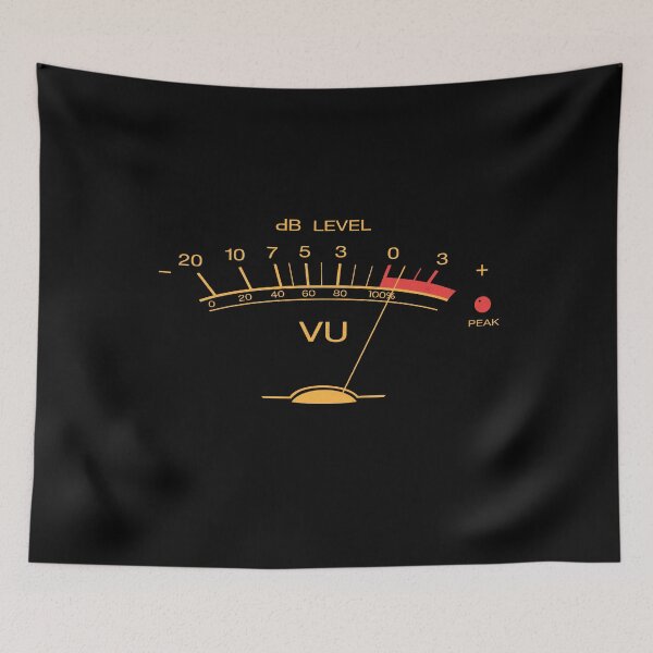 Item preview, Volume VU Meter Vintage Audio Engineer Recording Studio Gear Head Musician Guitar Shirt Mug Sticker and MORE designed and sold by blueversion.
