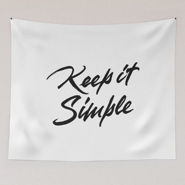 Item preview, Keep It Simple designed and sold by Zagach Letters.