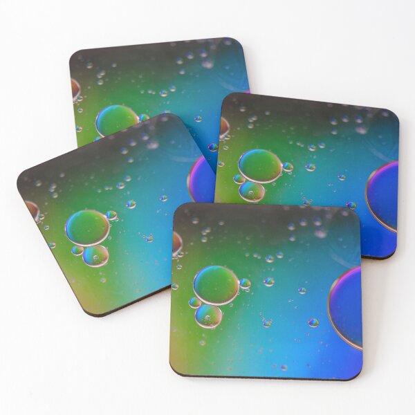 Item preview, Rainbow abstract defocused background picture made with oil, water and soap designed and sold by anytka.