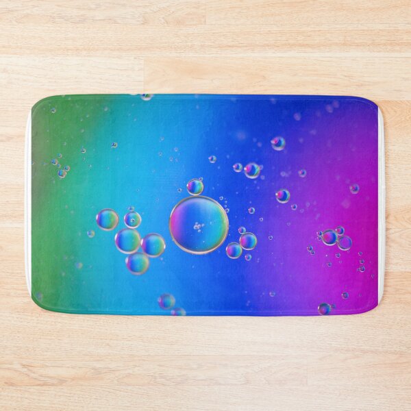 Item preview, Rainbow abstract background picture made with oil, water and soap designed and sold by anytka.