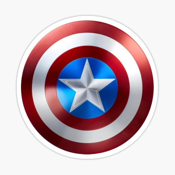 Captn America Shield Sticker