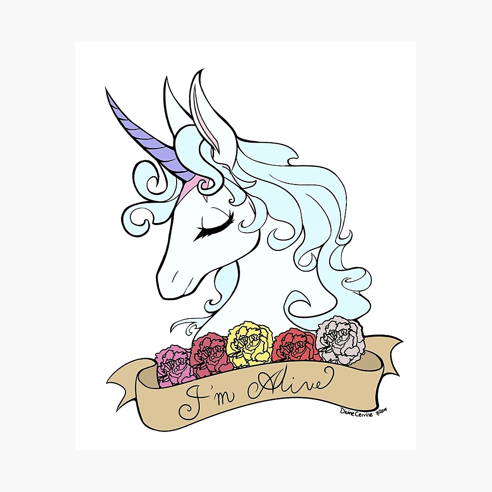 Cute Unicorn Tattoo Weird Psychedelic Art Stock Vector Royalty Free  697431394  Shutterstock