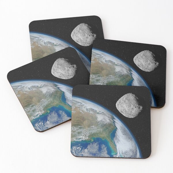 Item preview, Asteroid approaching planet Earth, elements of this image furnished by NASA designed and sold by Lukasz Szczepanski.