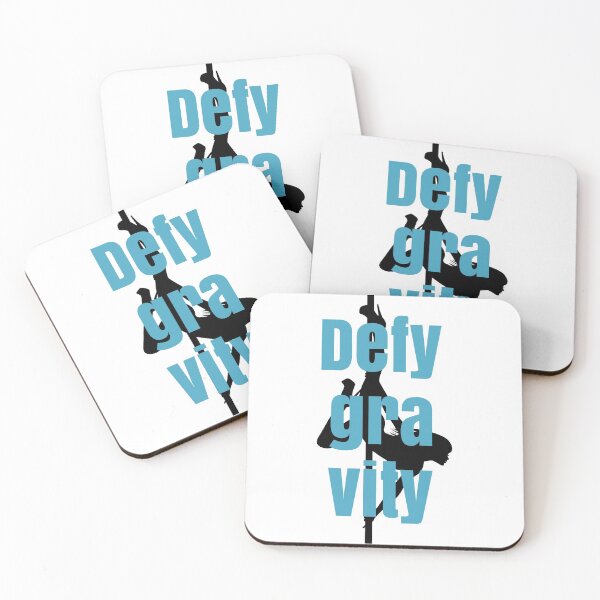 Item preview, Defy Gravity Pole Dancer Blue designed and sold by PoleUnicorn.