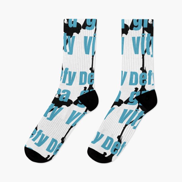 Item preview, Defy Gravity Pole Dancer Blue designed and sold by PoleUnicorn.