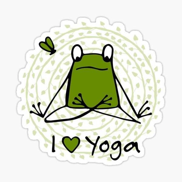 Item preview, frog yoga designed and sold by Kudryashka.