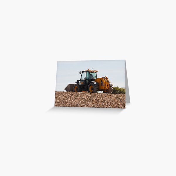 JCB farm handler Greeting Card