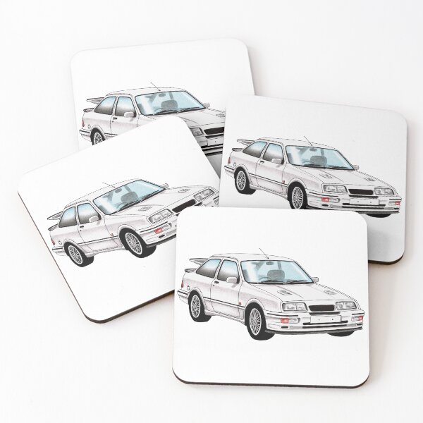 Item preview, Ford Sierra RS500 Cosworth Illustration designed and sold by Retroblast.