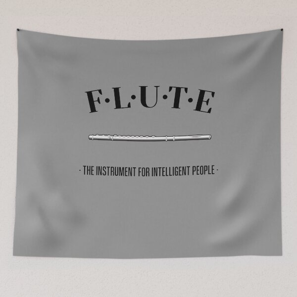 Item preview, FLUTE - THE INSTRUMENT FOR INTELLIGENT PEOPLE - Funny flute gift designed and sold by HEJAshirts.