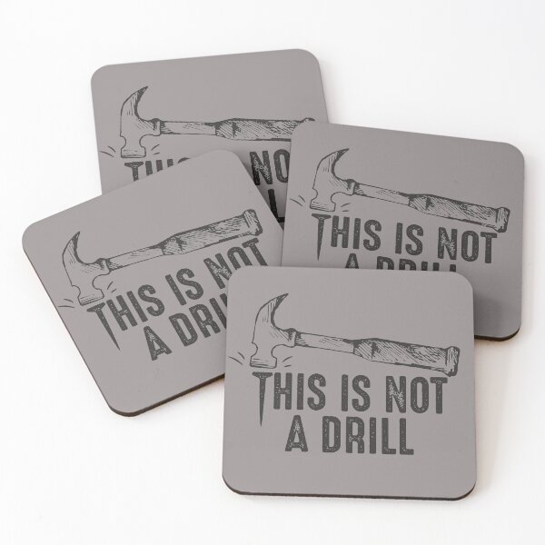 Item preview, Funny Hammer Pun This is not a drill joke quote humorous gift for carpenter handyman  designed and sold by alenaz.