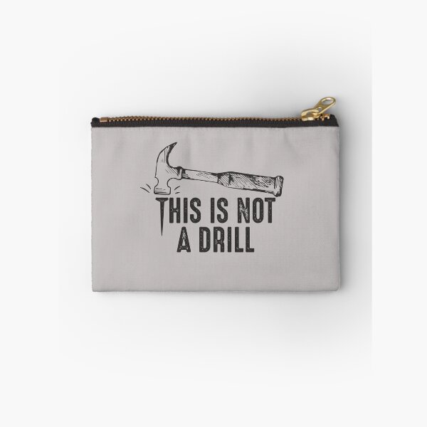 Item preview, Funny Hammer Pun This is not a drill joke quote humorous gift for carpenter handyman  designed and sold by alenaz.