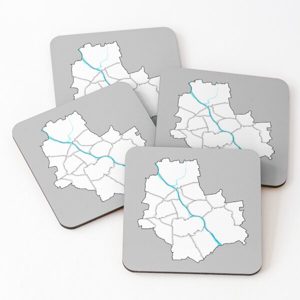 Item preview, Geographical map with outlines of Warsaw in Poland with divided districts, city parts.Flaga Polski, mapa warszawy, warszawa polska, Kolory flagi Polski designed and sold by Marcin Adrian.