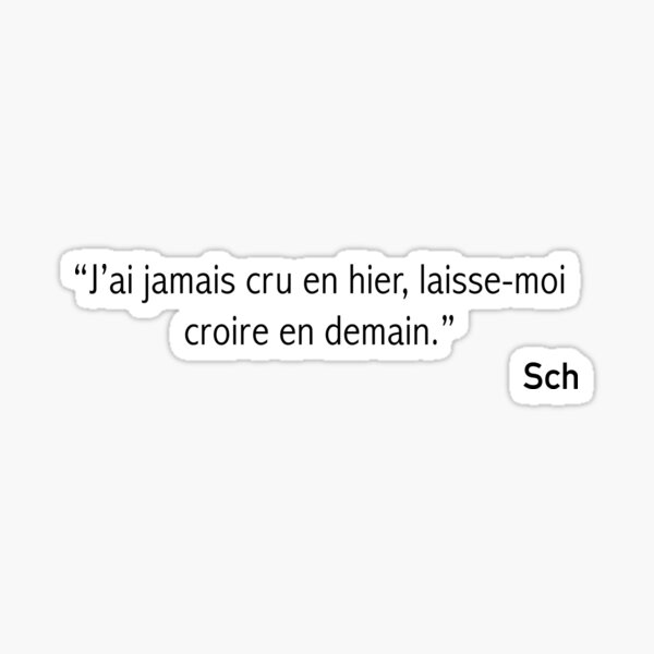 Sticker Moha La Squale Le Passe S Est Mal Passe Mais Le Passe C Est Le Passe Par Athanormark Redbubble