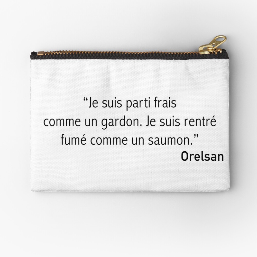 Orelsan I Left Fresh Like A Roach I Came Home Smoked Like A Salmon Tote Bag For Sale By Athanormark Redbubble