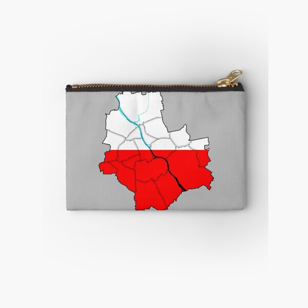 Item preview, Geographical map with outlines of Warsaw in Poland with divided districts, city parts.Flaga Polski, mapa warszawy, warszawa polska, Kolory flagi Polski designed and sold by Marcin Adrian.