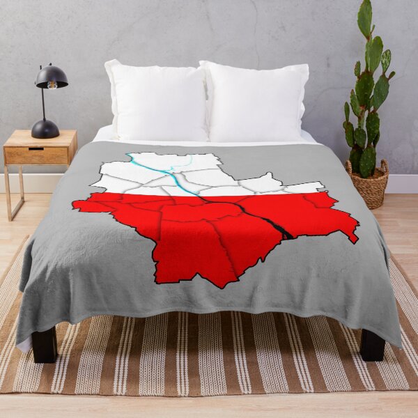 Item preview, Geographical map with outlines of Warsaw in Poland with divided districts, city parts.Flaga Polski, mapa warszawy, warszawa polska, Kolory flagi Polski designed and sold by Marcin Adrian.