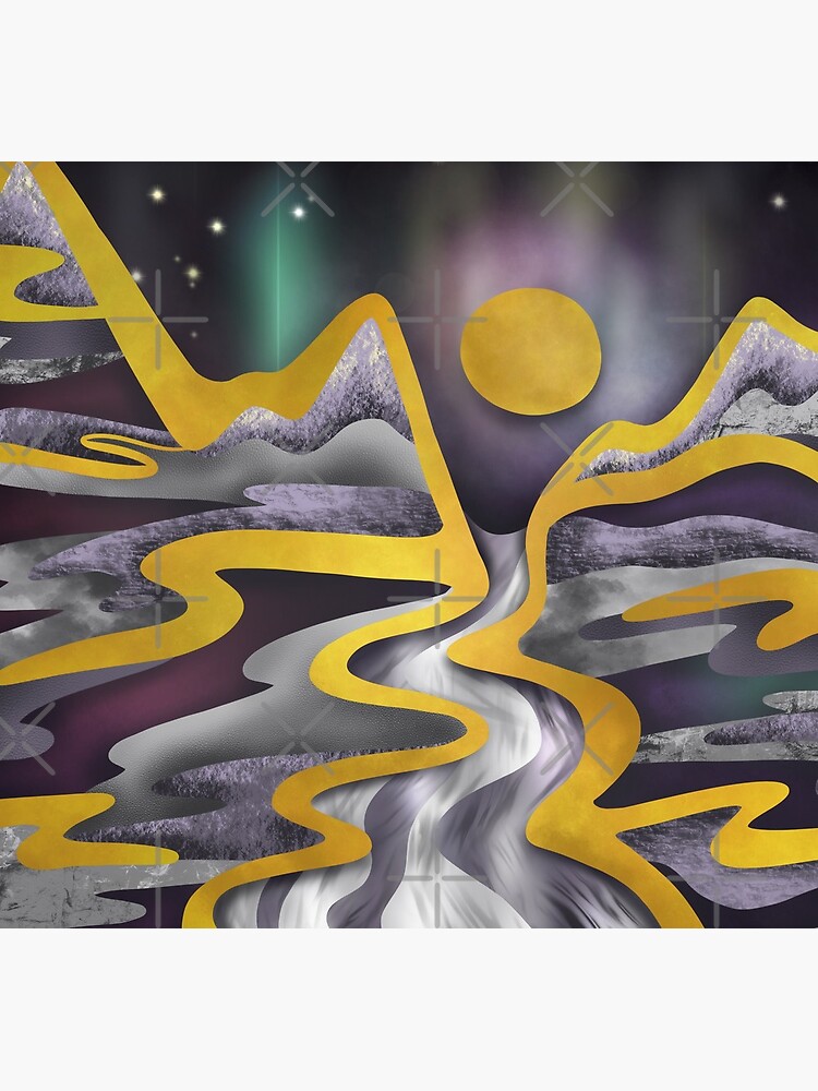 Full moon aurora by nobelbunt