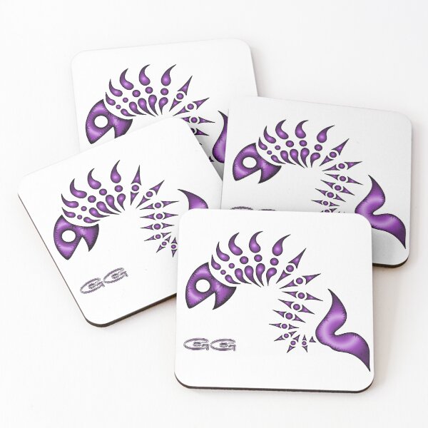 Item preview, Gogo the Fish - Black Outline -Ultraviolet by Amanda M Lucas designed and sold by Amanda Lucas.