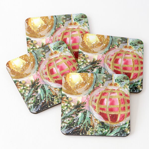 Item preview, Christmas Tree Ornaments Close Up designed and sold by Sebastian Grafmann.