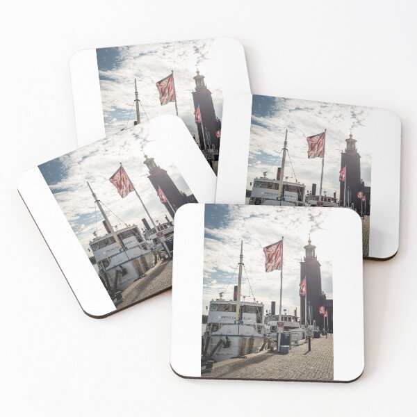 Item preview, An old steamboat arrives at a pier in the Swedish capital Stockholm designed and sold by connyM-Sweden.
