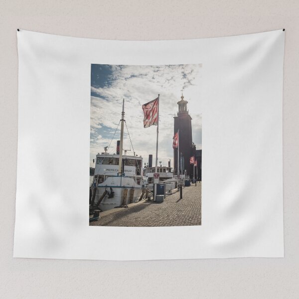 Item preview, An old steamboat arrives at a pier in the Swedish capital Stockholm designed and sold by connyM-Sweden.