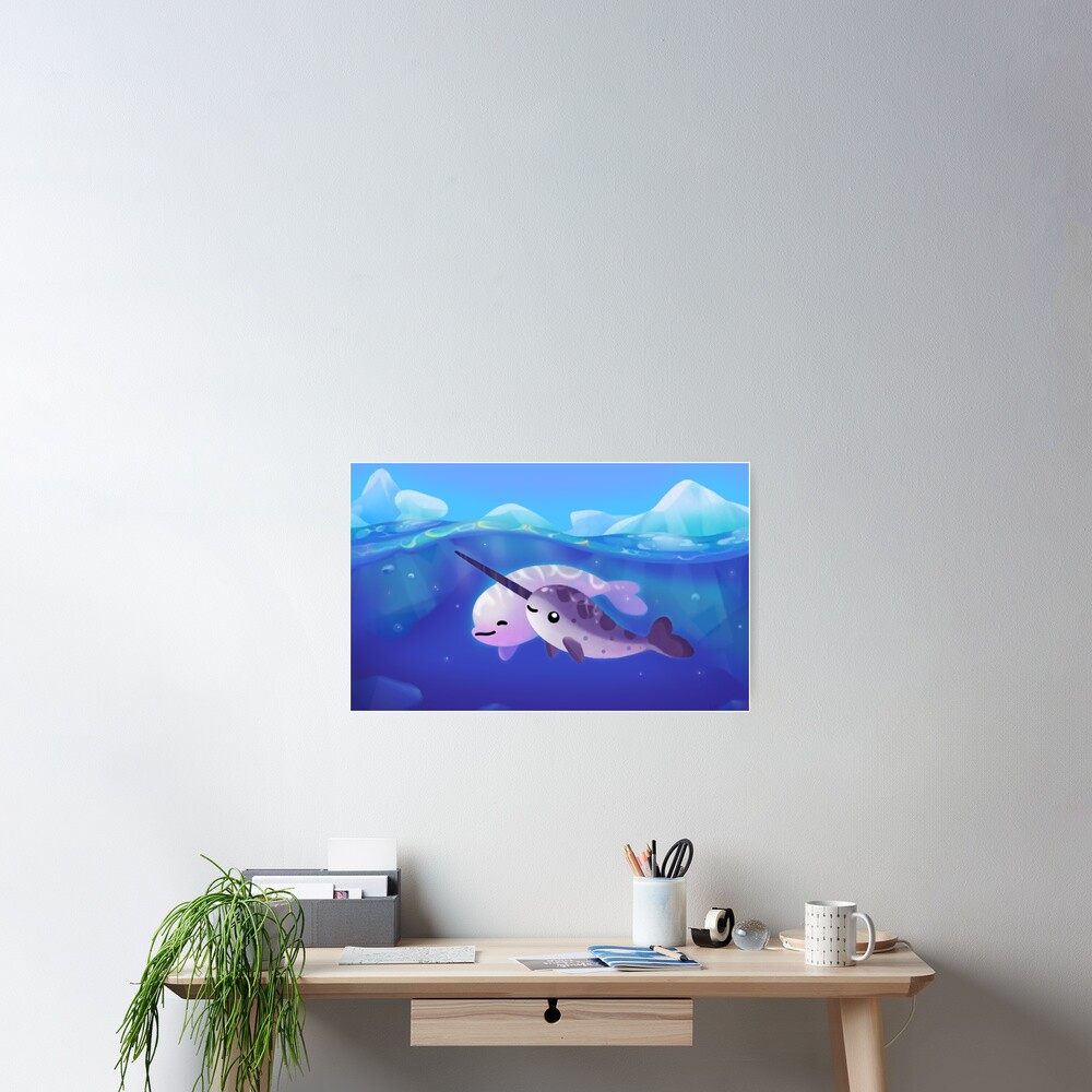 Beluga and Narwhal Poster