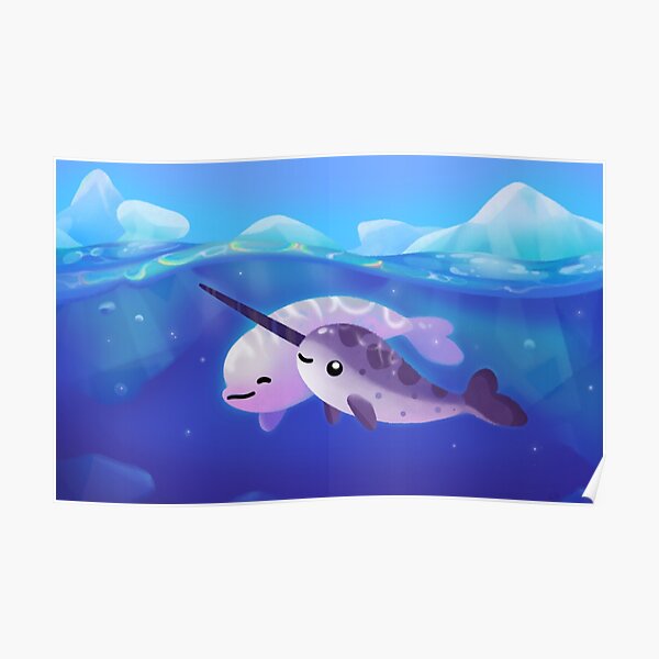Beluga and Narwhal Poster