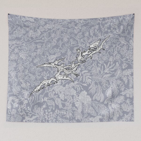 Item preview, Pterosaurs - Evolution - Blue Background designed and sold by EvolutionPoster.