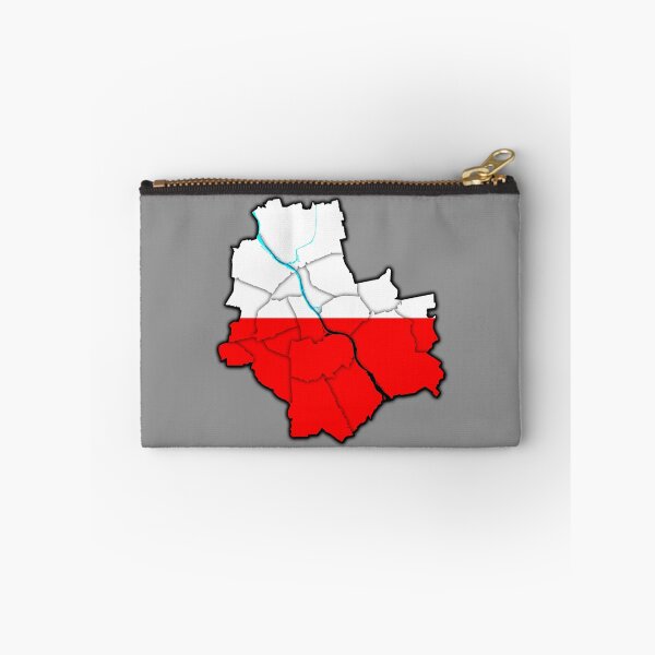 Item preview, Geographical map with outlines of Warsaw in Poland with divided districts, city parts.Flaga Polski, mapa warszawy, warszawa polska, Kolory flagi Polski designed and sold by Marcin Adrian.
