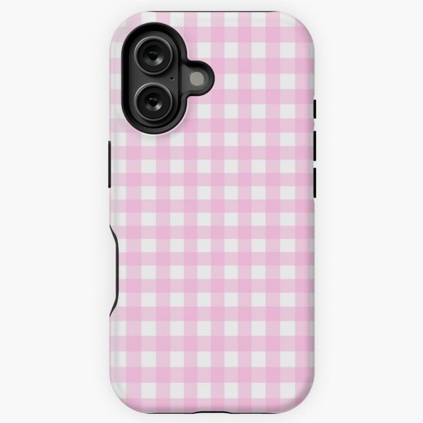 Vista previa del artículo con la obra «Patrón de cuadros rosa y blanco a cuadros», diseñado y vendido por Artification.
