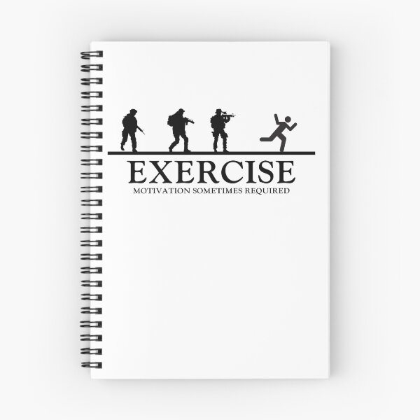 Item preview, Exercise Motivation Sometimes Required Soldiers Workout Shirt Gear designed and sold by DynamicDesign.