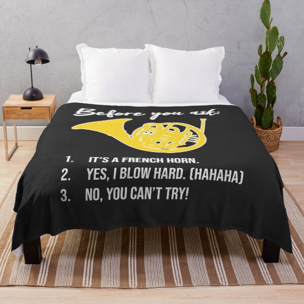 Item preview, French Horn - BEFORE YOU ASK... - Funny F Horn gift designed and sold by HEJAshirts.
