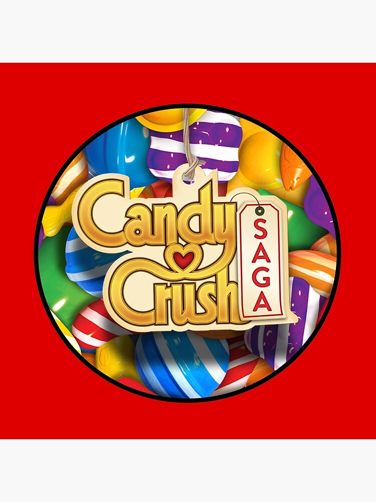 candy crush logo art board print by km83 redbubble redbubble