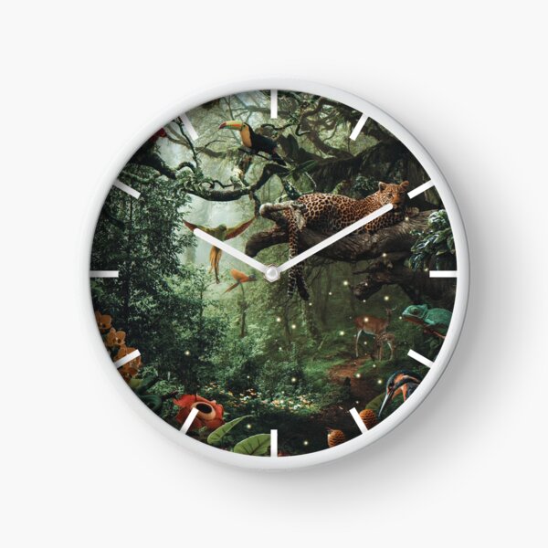 Vista previa del artículo con la obra «LEOPARDO EN EL BOSQUE LLUVIOSO», diseñado y vendido por Paper Bee Gift Shop.