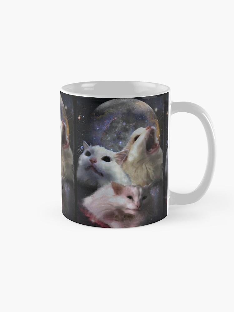 Thumbnail 5 of 6, Coffee Mug, Triple Thurston Moon Cats! designed and sold by Thurstonwaffles.