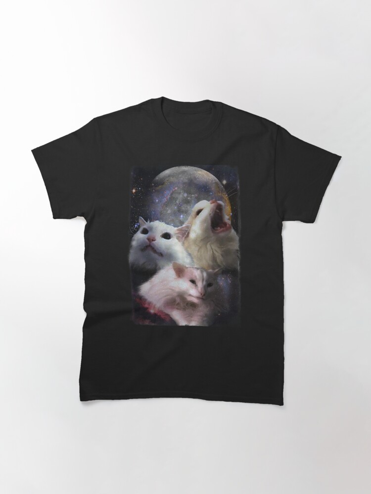 Thumbnail 3 of 7, Classic T-Shirt, Triple Thurston Moon Cats! designed and sold by Thurstonwaffles.