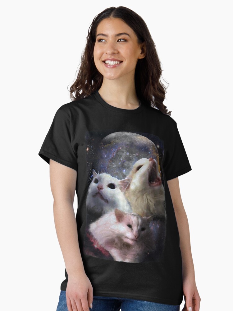 Thumbnail 2 of 7, Classic T-Shirt, Triple Thurston Moon Cats! designed and sold by Thurstonwaffles.