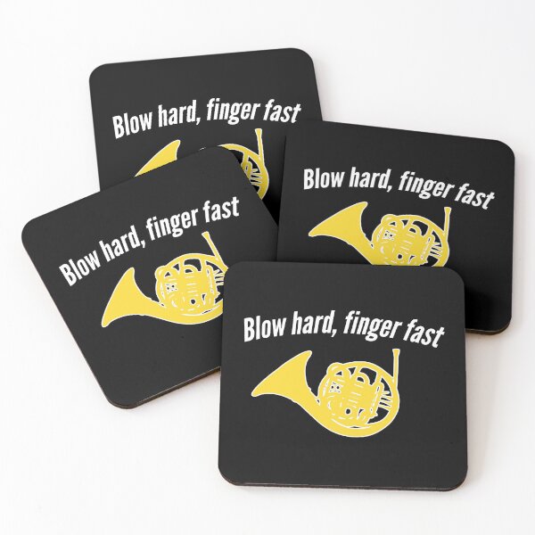 Item preview, French Horn - Blow hard, finger fast - Funny F Horn gift designed and sold by HEJAshirts.
