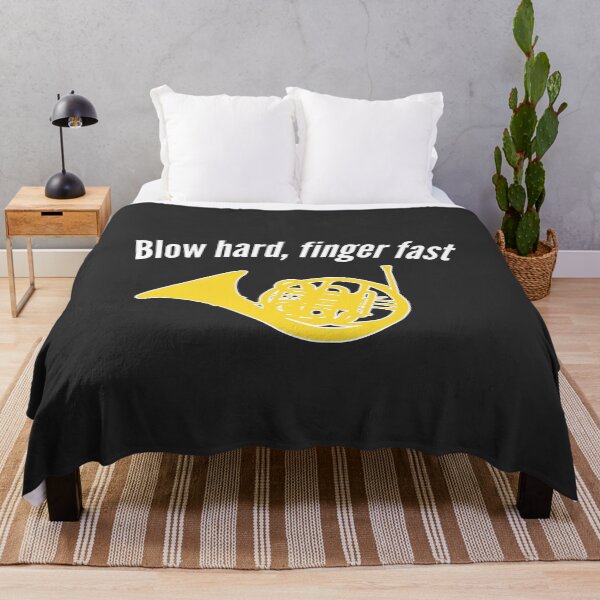Item preview, French Horn - Blow hard, finger fast - Funny F Horn gift designed and sold by HEJAshirts.